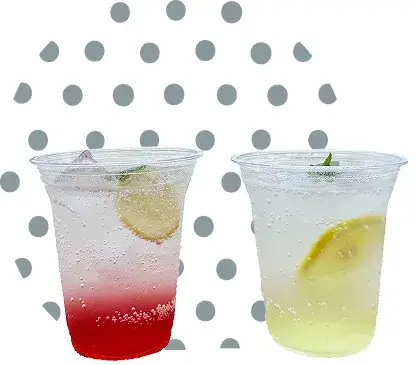 自家製シロップソーダ割の画像