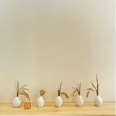 お米の一輪挿しの画像